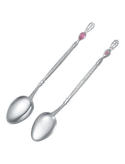 Ложка-лжица с розовым фианитом