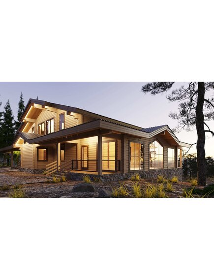 Роскошный дом из сибирского кедра