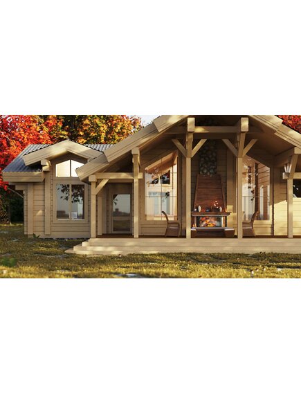 Дом-терем из клееного бруса