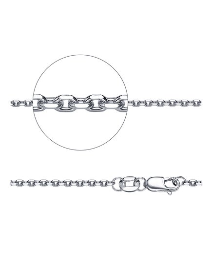 Цепь из платины Якорного плетения