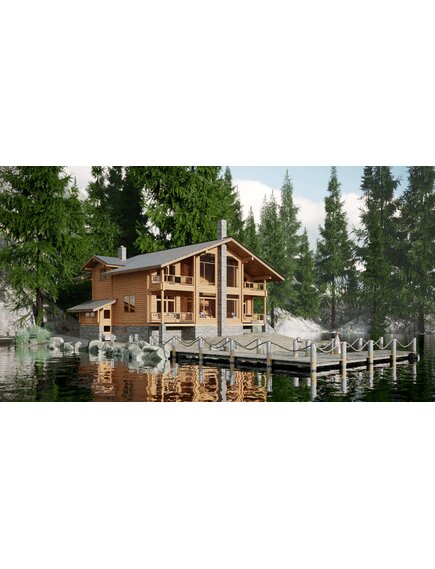 Загородный гостевой дом из кедра