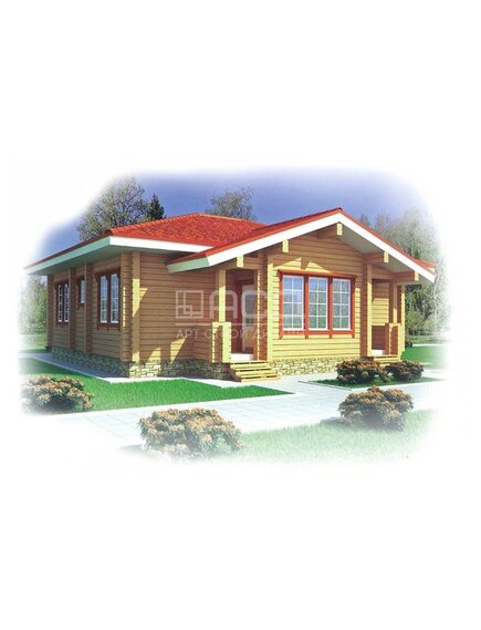 Дом из клееного бруса проект-Атлантида