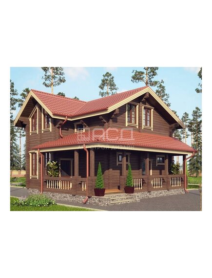 Дом из клееного бруса проект-Венеция