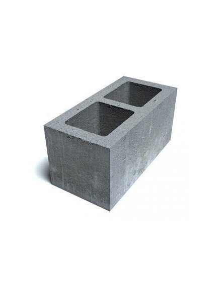 Бетонный блок двухпустотный