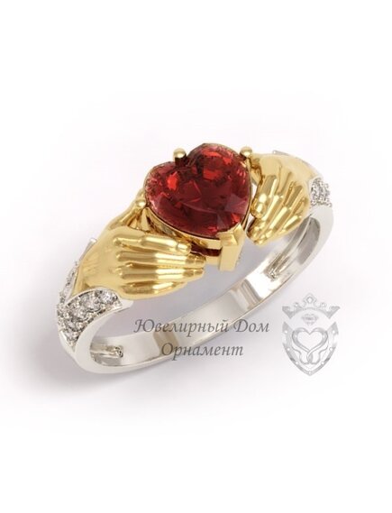 Кладдахское кольцо с гранатом