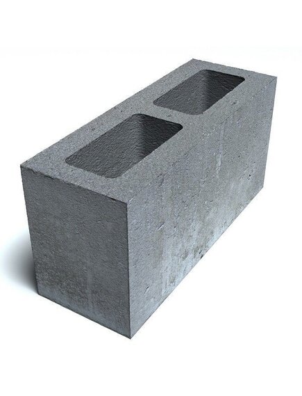 Перегородочный блок размер 190х380х90, вес 10 кг, М50
