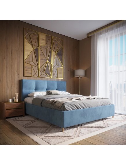 Двуспальная кровать с настилом Оптима, 160х200