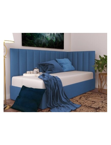 Угловая мягкая кровать с подъемным механизмом Тахта Лайн, 90X200