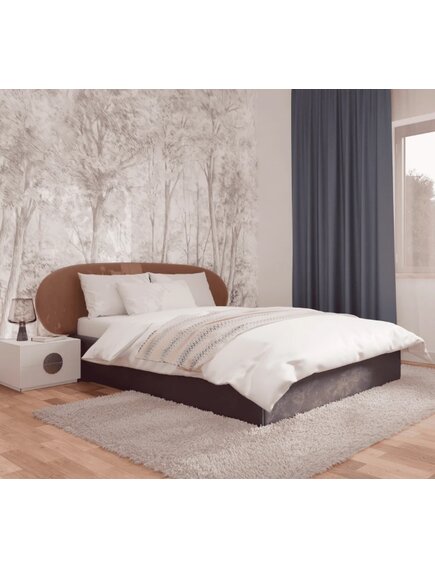 Двуспальная кровать с настилом Эллипс, 160х200