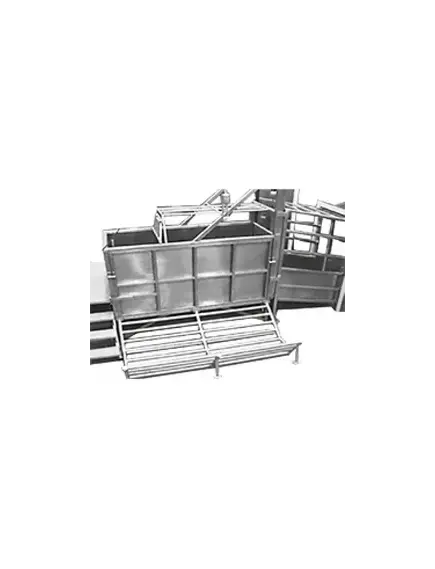 Бокс оглушения КРС саморазгружающийся с ручным приводом