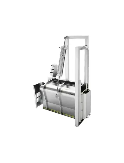 Бокс оглушения свиней саморазгружающийся пневматический