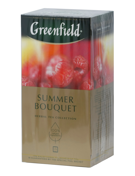 Чай GREENFIELD. SUMMER BOUQUET карт.пачка, 25 пак.