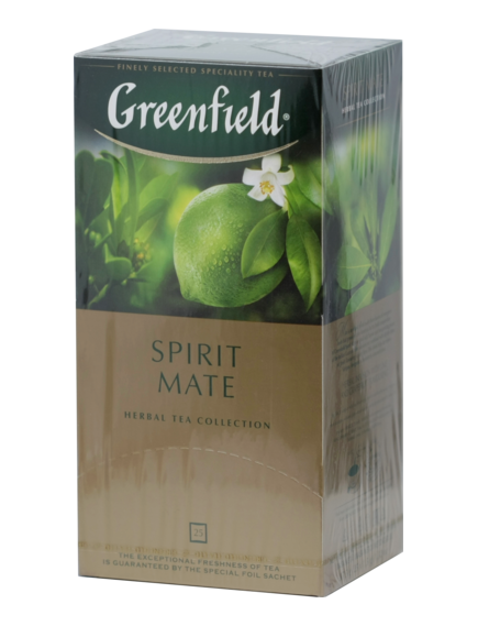Чай GREENFIELD. SPIRIT MATE карт.пачка, 25 пак.