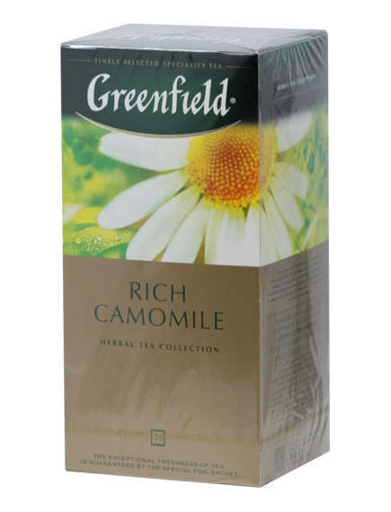 Чай GREENFIELD. RICH CAMOMILE карт.пачка, 25 пак.