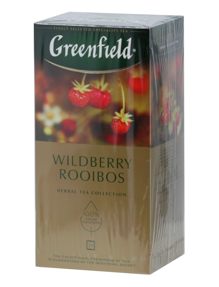 Чай GREENFIELD. WILDBERRY ROOIBOS карт.пачка, 25 пак.