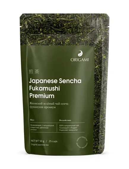 Японский чай сенча фукамуши премиум ORIGAMI, 50 г