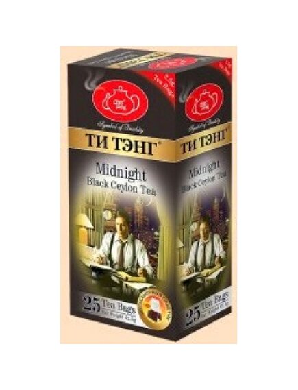 Чай TEA TANG черный "Для полуночников", 25 пакетиков по 2,5г.