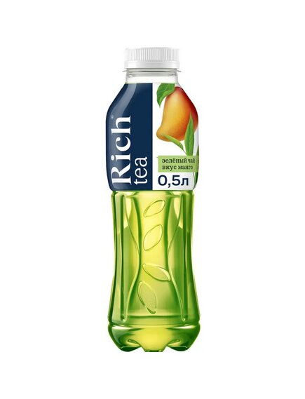 Холодный чай Рич (RICH) Зеленый Манго 0,5 л ПЭТ 1(12)