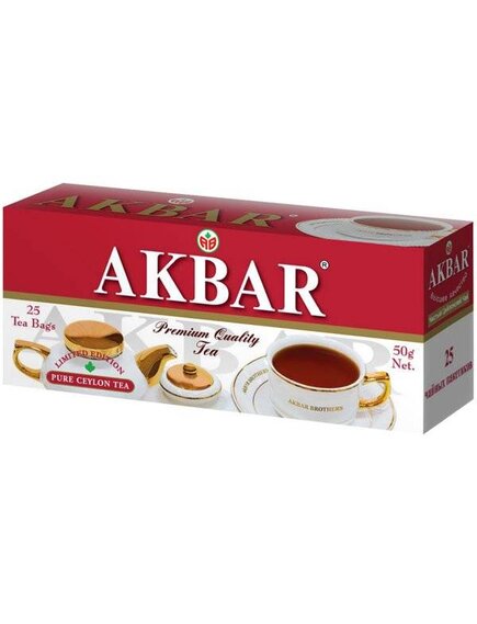 Чай Акбар Красно/белая серия, черный 25 пак. с/я