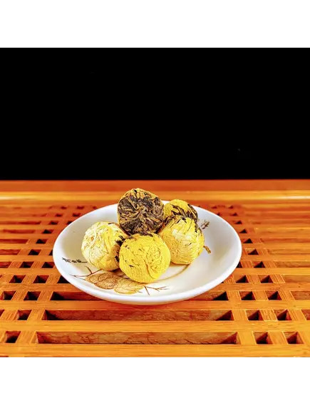 2024 "Хризантема шарик" связанный красный чай 10 г