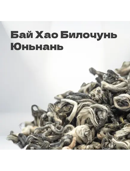 Чай зеленый Бай Хао Билочунь, Юньнань, 2024 г, 20 гр в банке