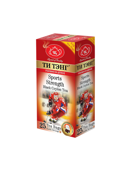 Чай TEA TANG черный "Для спортсменов", 25 пакетиков