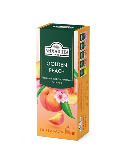 Черный чай с ароматом персика