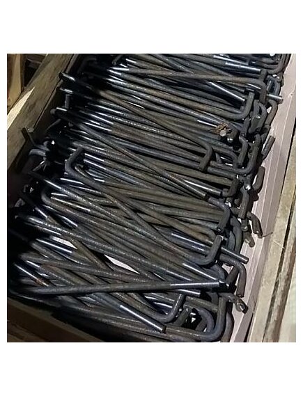 Болт фундаментный анкерный тип 1.1 ГОСТ 24379 Б П M12X400 мм