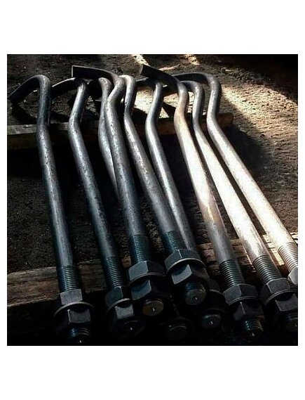 Болт фундаментный анкерный тип 1.1 ГОСТ 24379 Б П M24X1000 мм