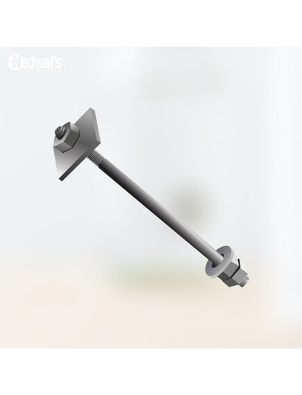 64х2080 2.1 Фундаментный анкерный болт ГОСТ 24379.1-80(2012), 09Г2С, Резьба1 170, Резьба2 170, Заготовка Круг 65