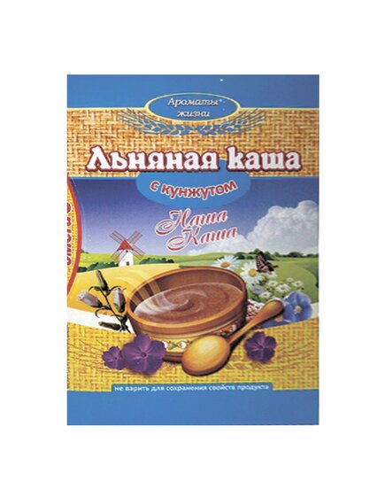 Льняная каша с кунжутом