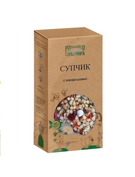 ГУРМАЙОР Супчик с макарошками 210г