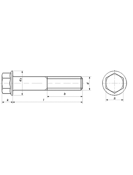 DIN 6921 болт с шестигранной головкой и фланцем