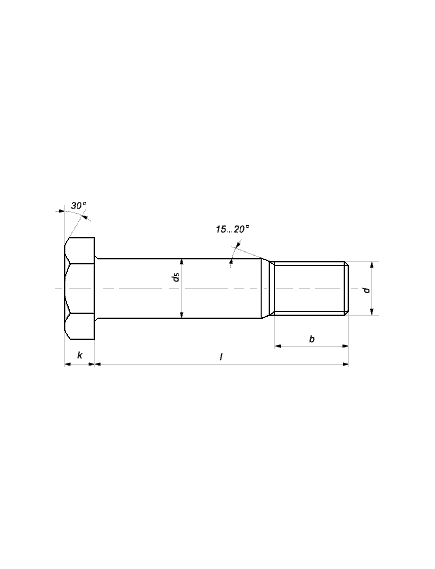 DIN EN 14399-8 (DIN 7999) болт призонный высокопрочный