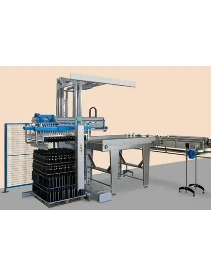 Автоматический депаллетайзер бутылок