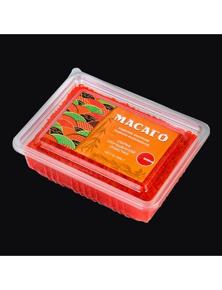 Изделие икорное рыбное соленое мороженое «МАСАГО» цвет оранжевый
