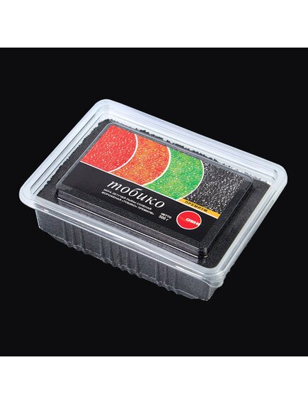 Изделие икорное рыбное соленое мороженое «ТОБИКО Премиум» цвет чёрный