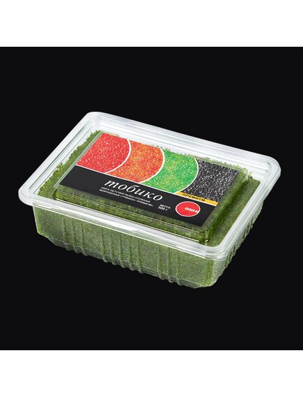 Изделие икорное рыбное соленое мороженое «ТОБИКО Премиум» цвет зелёный