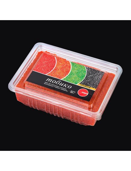 Изделие икорное рыбное соленое мороженое «ТОБИКО Премиум» цвет оранжевый