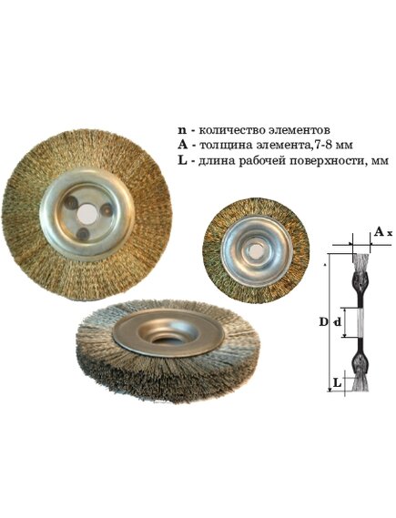Щетки дисковые для УШМ