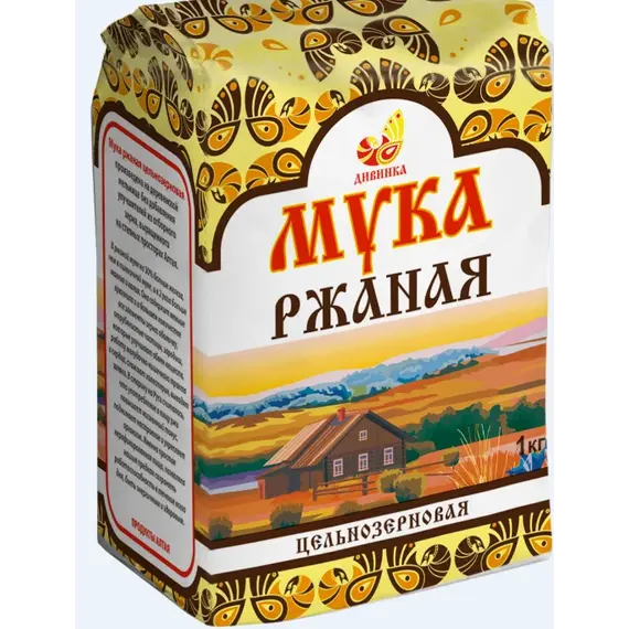 Мука ЦЕЛЬНОЗЕРНОВАЯ Ржаная 1 кг