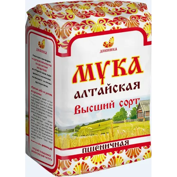 Мука пшеничная хлебопекарная высший сорт 2 кг