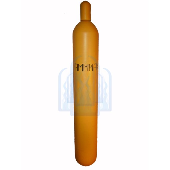 БАЛЛОН АММИАЧНЫЙ 40Л.,100 КГС/СМ2 (ПЕРЕАТТЕСТОВАННЫЙ. НОВЫЙ ВЕНТИЛЬ, ОКРАСКА)