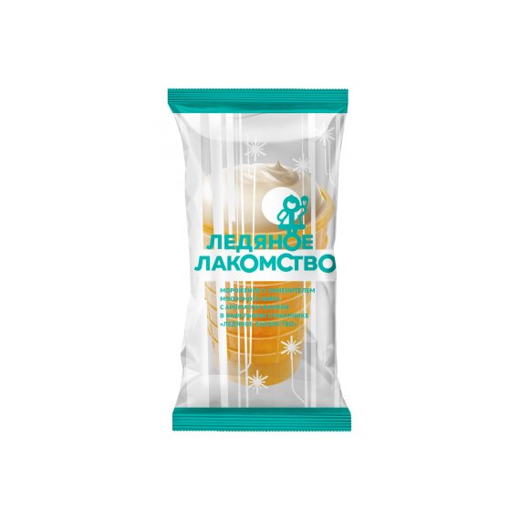 «ЛЕДЯНОЕ ЛАКОМСТВО» мороженое с заменителем молочного жира 3% ванильное в вафельном стаканчике 60гр