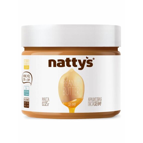Арахисовая паста-крем NATTYS® CREAMY 325 г