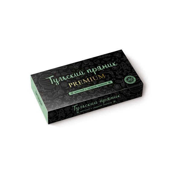 Тульский пряник PREMIUM «Мятный с цедрой лимона», 140 гр.