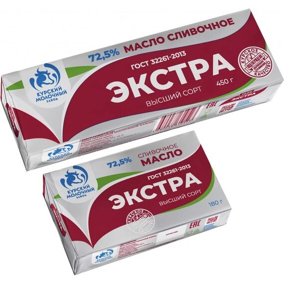 Масло «Экстра» 72,5%