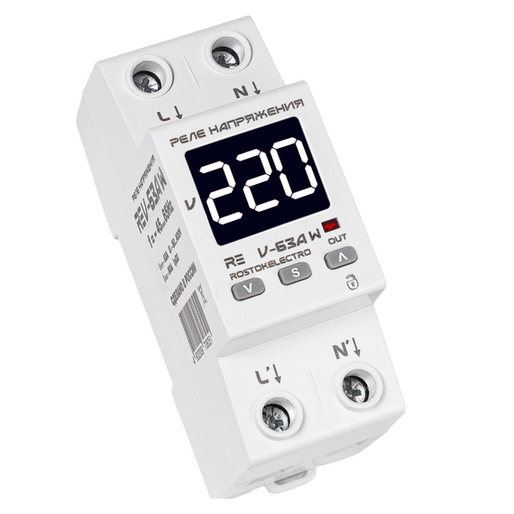 Реле напряжения RE V-63А W