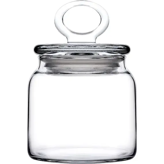 Банка Китчен Слим круглая с крышкой стекло 0,575л D-8,H-15см