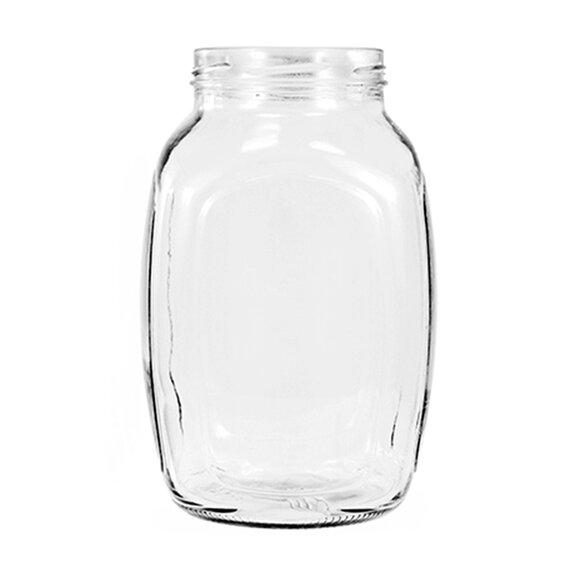Банка стеклянная винтовая 1,5л "Кубышка" 82 мм
